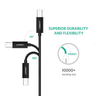 Achetez UGREEN 1,5 m Pour Epson / Macbook Pro / hp / Canon / Brother /  Samsung Imprimante USB C Vers USB B 2.0 Corde de Scanner D'imprimante du  Câble D'imprimante de Chine