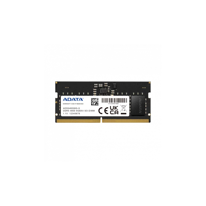 ADATA Barette Mémoire SO - DIMM - 8Go DDR5 - 4800 MHz