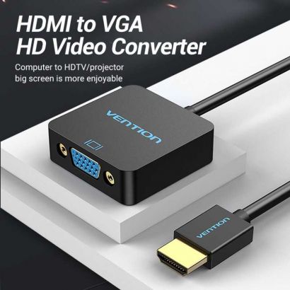 Adaptateur VGA mâle vers HDMI femelle, 1080P, Full HD