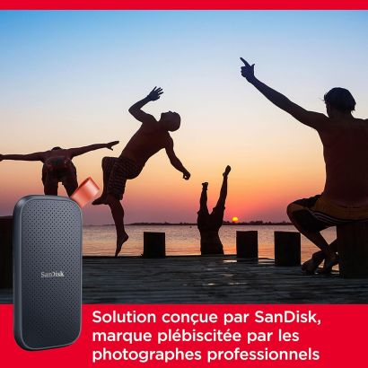 Disque dur externe portable SSD SanDisk® 2 To (SDSSDE30-2T00-G26)