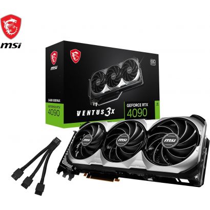 Carte Graphique MSI GeForce RTX™ 4090 VENTUS 3X 24G OC (912-V510-409)