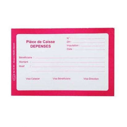 Pièce de Caisse – Dépenses...
